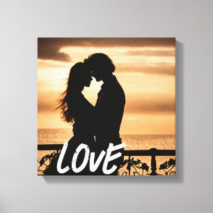 Romantisch paar canvas print