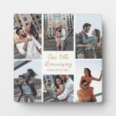 Romantisch paar Collage Jubileum Custom Photo Fotoplaat (Voorkant)