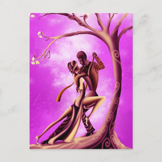 Romantisch Paar danst de Tango Ansichtkaart Briefkaart (Voorkant)