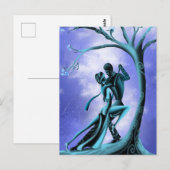 Romantisch Paar danst de Tango Ansichtkaart Briefkaart (Voorkant / Achterkant)