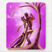 Romantisch Paar dat de Tango danst roze Muismat (Voorkant)