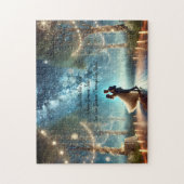 Romantisch Paar dat onder de Sterren Danst Trouwca Legpuzzel (Verticaal)
