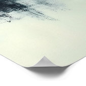 Romantisch Paar dat Roeit in een Nevelig Meer Mini Poster (Hoek)