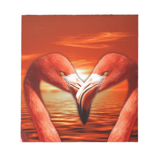 romantisch paar date wing vogel vogels flamingo notitieblok