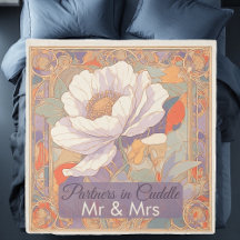 Romantisch paar dekbedhoes Mr & Mrs Art Nouveau
