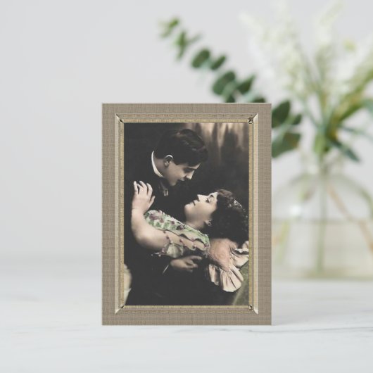 Romantisch paar - een en alleen liefde briefkaart (Staand voorkant)