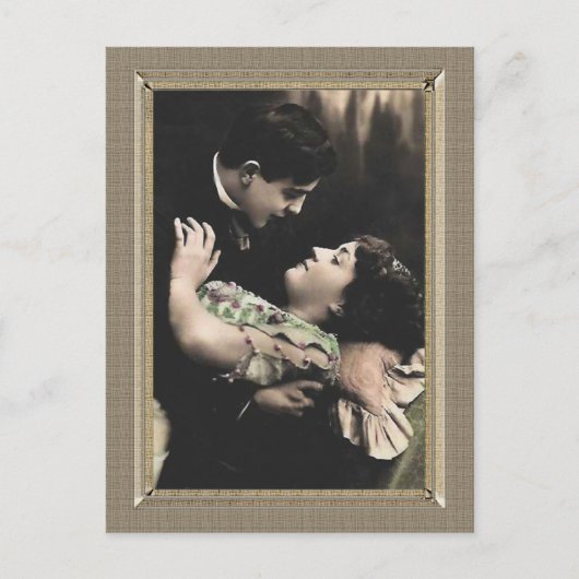 Romantisch paar - een en alleen liefde briefkaart (Voorkant)