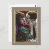 Romantisch paar - een vrouwenaanraking briefkaart (Voorkant / Achterkant)