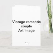  romantisch paar feestdagen kaart (Achterkant)