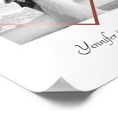 romantisch paar foto roos goud lijst minimalistisc poster (Hoek)