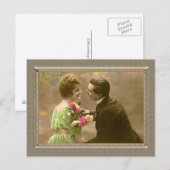 Romantisch paar - geef me een kus briefkaart (Voorkant / Achterkant)