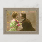 Romantisch paar - geef me een kus briefkaart (Voorkant)