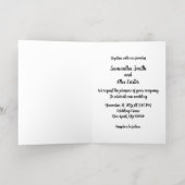 Romantisch paar gevouwen Folie Wenskaart (Binnenlaag)