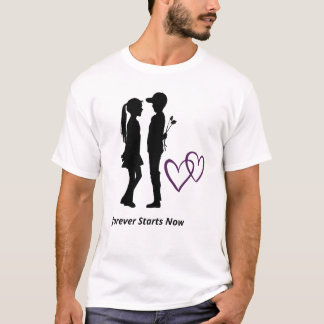 Romantisch paar hart T-shirt