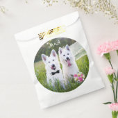 Romantisch paar honden gaan trouwen bedankzakje (Gezegeld)