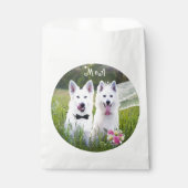 Romantisch paar honden gaan trouwen bedankzakje (Voorkant)