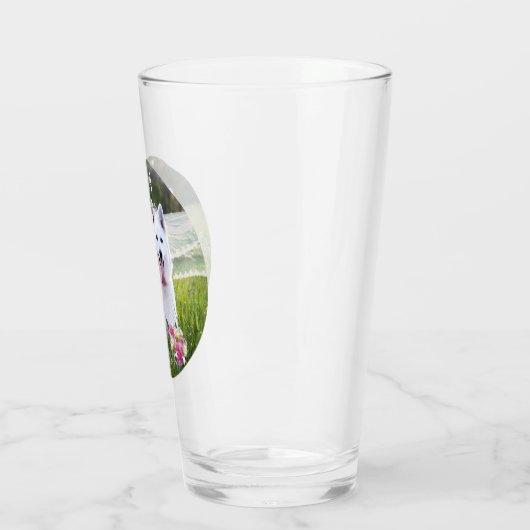 Romantisch paar honden gaan trouwen glas (Links)