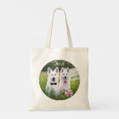 Romantisch paar honden gaan trouwen tote bag (Achterkant)
