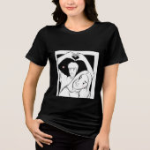 Romantisch paar illustratie T-shirt - Schattigee l (Voorkant)
