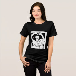 Romantisch paar illustratie T-shirt - Schattigee l