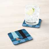 Romantisch paar in de stad drankjes onderzetter (Rechterzijde)