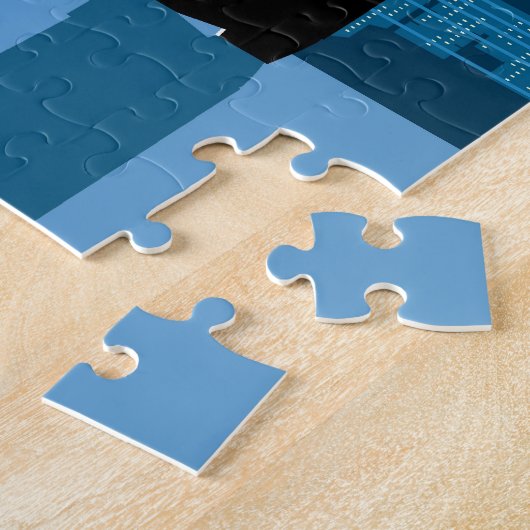 Romantisch paar in de stad legpuzzel (Zijkant)