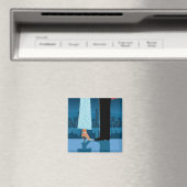 Romantisch paar in de stad magneet (Insitu (Vaatwasser))