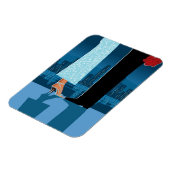 Romantisch paar in de stad magneet (Linkerzijde)