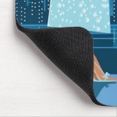 Romantisch paar in de stad muismat (Hoek)