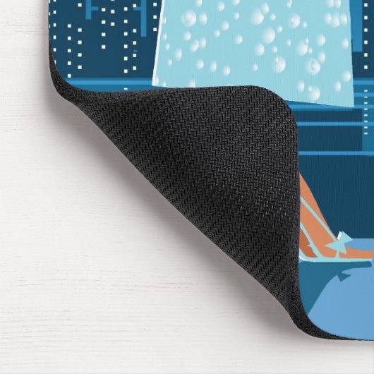 Romantisch paar in de stad muismat (Hoek)