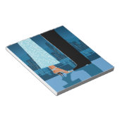 Romantisch paar in de stad notitieblok (Schuin)