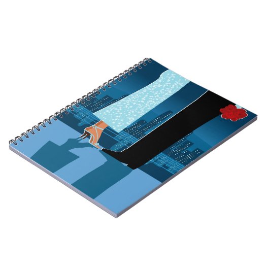 Romantisch paar in de stad notitieboek (Linkerzijde)