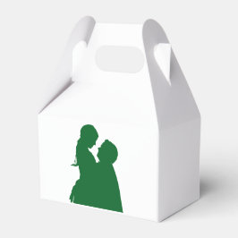 Romantisch paar in liefde gunst box bedankdoosjes