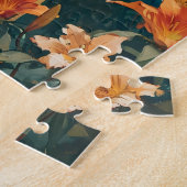 Romantisch paar in  Lily Field Legpuzzel (Zijkant)