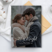 Romantisch paar kerstvakantie begroeting Kaart