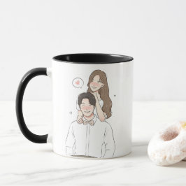 Romantisch paar Mok Schattige liefdesgeschenk voor