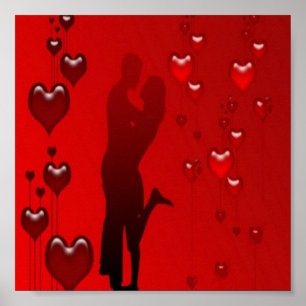 Romantisch paar poster