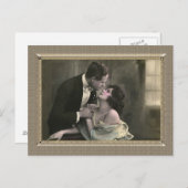 Romantisch paar - staren in haar ogen briefkaart (Voorkant / Achterkant)