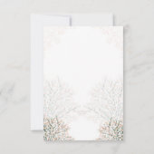 Romantisch paar typografie bruiloft kaart (Achterkant)