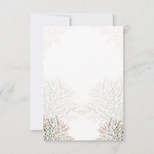 Romantisch paar typografie bruiloft kaart (Achterkant)