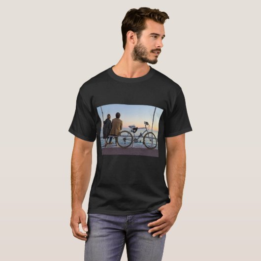 Romantisch paar van de zee t-shirt (Voorkant volledig)