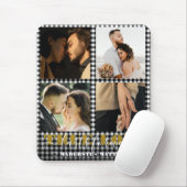 Romantisch Paar Ware Liefde 4 Foto & Citaat Muismat (Met muis)