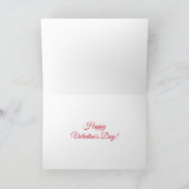 Romantisch paard & hart valentijnsdag feestdagen kaart (Binnen)