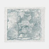 Romantisch Paardrijdend Meisje Grandmillennial Tea Fleece Deken (Voorkant (Horizontaal))