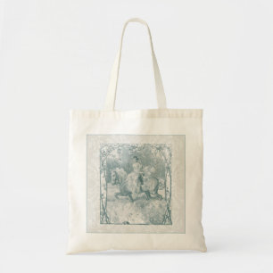 Romantisch Paardrijdend Meisje Grandmillennial Tea Tote Bag
