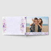 Romantisch Paars Bloemengastenboek Gastenboek (Volledig)