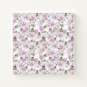 Romantisch Paars Bloemenschetsboek Notitieboek (Achterkant)