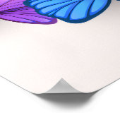 romantisch paars bloemstuk bruidsfeest welkomstbor poster (Hoek)