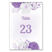 romantisch paars botanisch kaart (Achterkant)