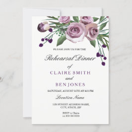 Romantisch Paars Roos Weddenschap Kaart